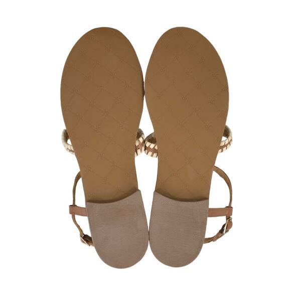 Jack Rogers Maci Leather Sandal Cognac Bone - Picture 10 of 12